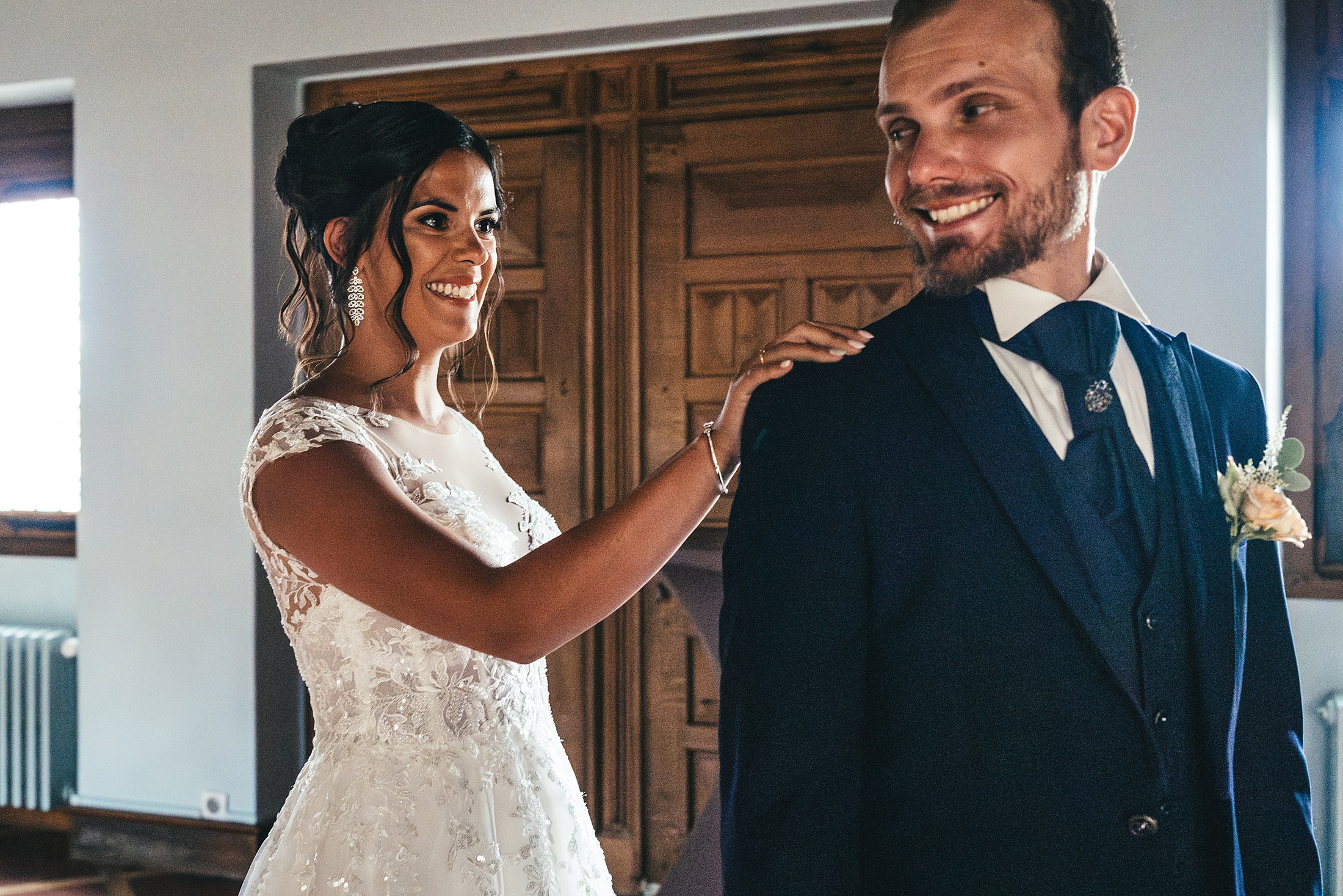 Julia découvre Sébastien lors du first look au Domaine de Saint-Germer